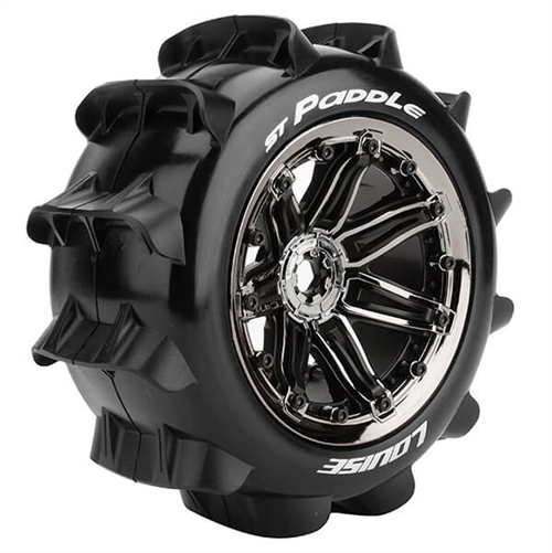 LOUISE RC ST-PADDLE 1/8 SPORT BLACK CHROME E-REVO FR & RR
